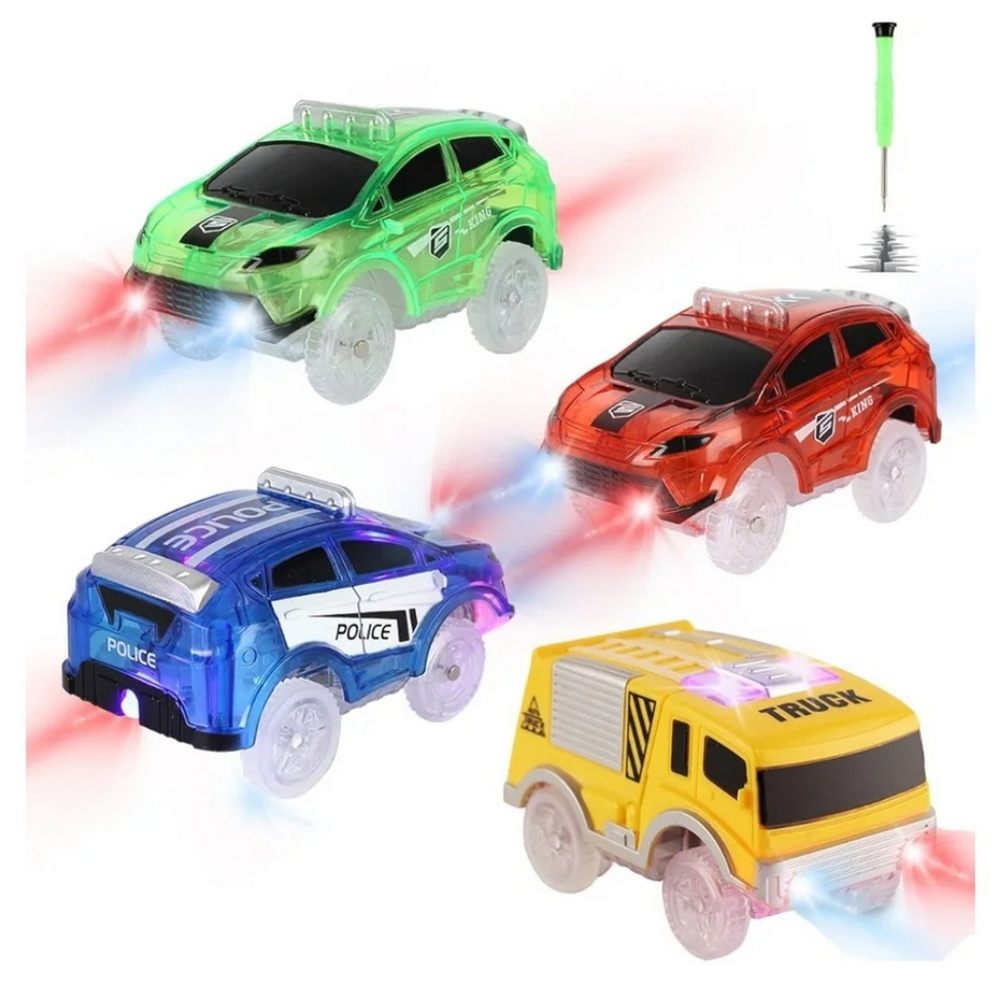 SAVE UNICORN Happy Track Cars  Set Of 4